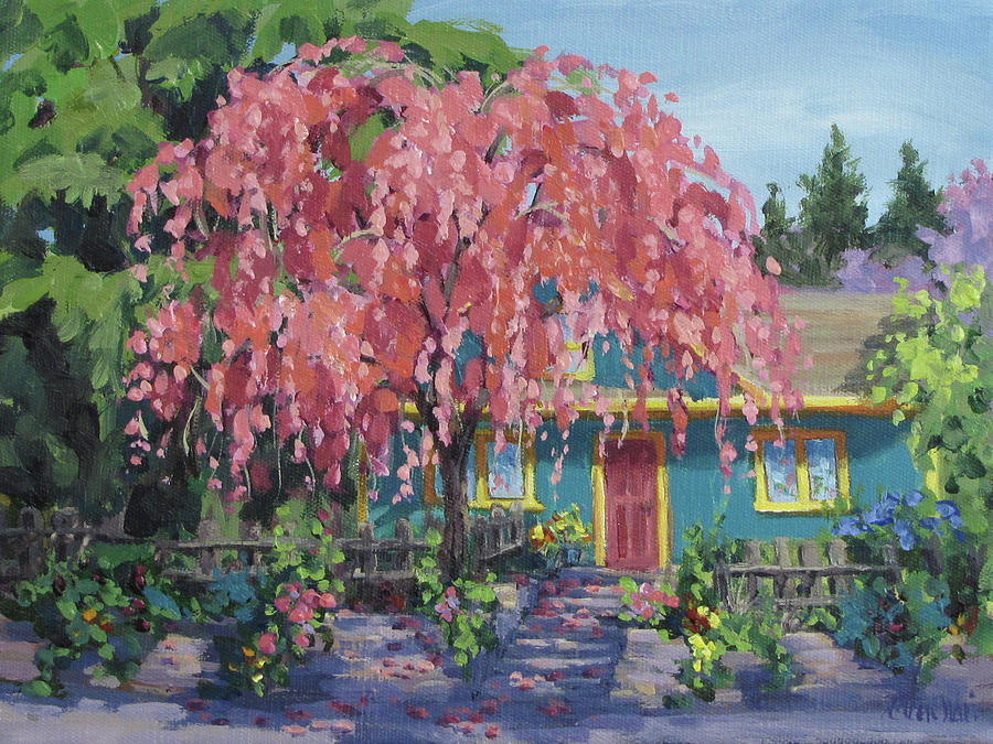 Candy Tree Painting by Karen Ilari