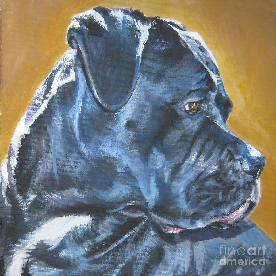 Cane Corso Painting by Lee Ann Shepard