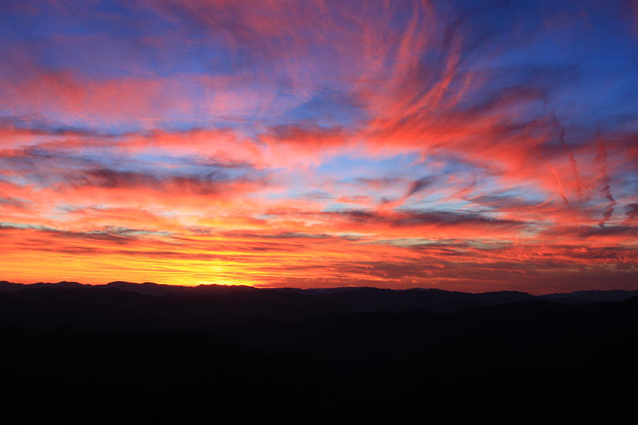 Blue Ridge Parkway Photograph - Caney Fork Sunset Blue Ridge Parkway by Michael Weeks