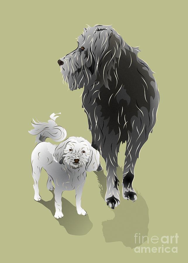 Canine Friendship Digital Art by MM Anderson