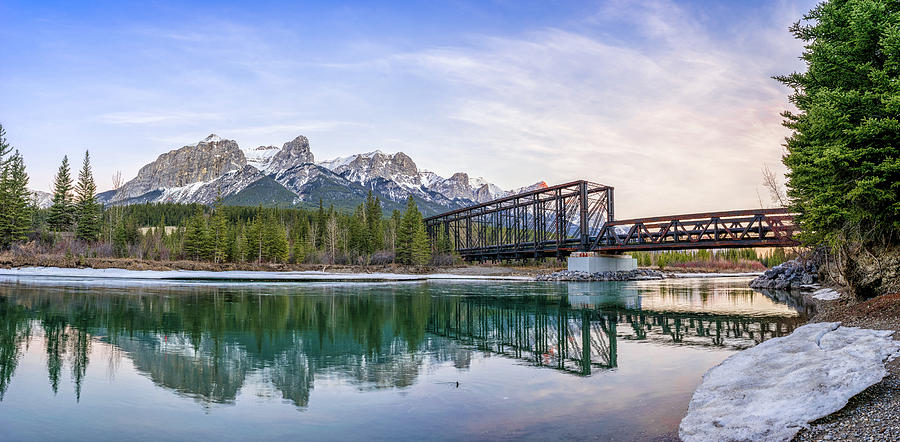 Banff National Park Photograph - Canmore Engine Bridge by Martin Capek