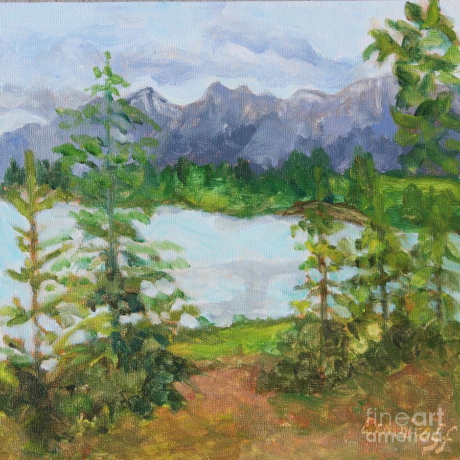 Mountain Painting - Canmore National Park by Jan Bennicoff