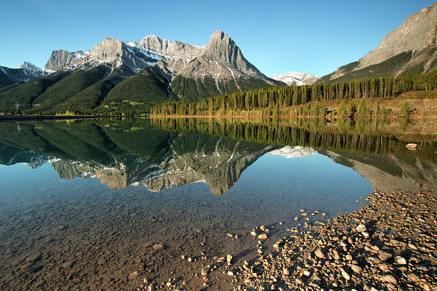 Canmore Reflections Photograph by Celine Pollard