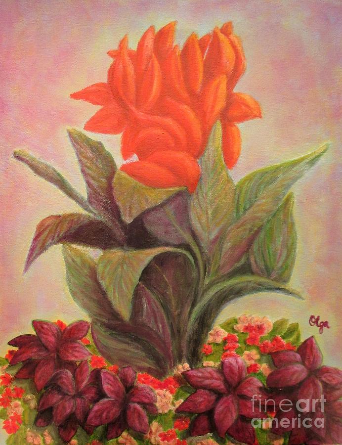 Canna and Coleus by Olga Silverman Canna and Coleus by Olga Silverman
