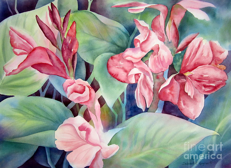 Canna Painting by Deborah Ronglien