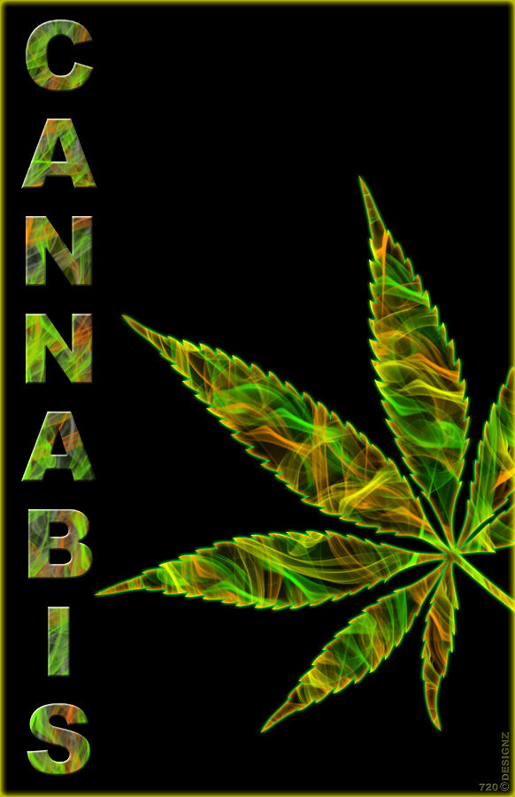 Cannabis Leaf 4 Digital Art by Joshua Fox