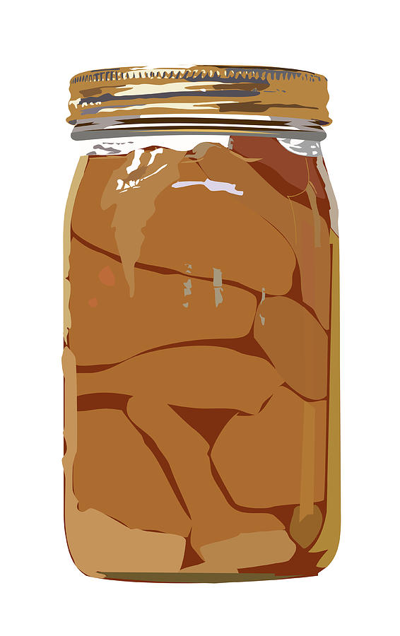 Canned Pears Digital Art by Robert Bissett