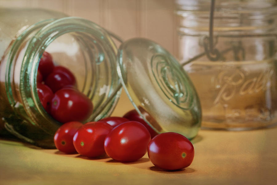 Canned Tomatoes - Kitchen Art Photograph by Tom Mc Nemar