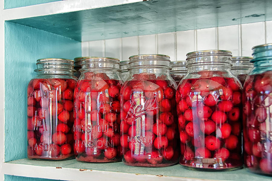 Canning cherries Photograph by Debra Baldwin