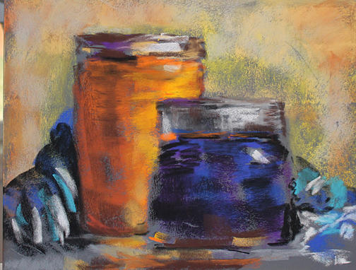 Still Life Pastel - Canning Time by Joanne Massingale
