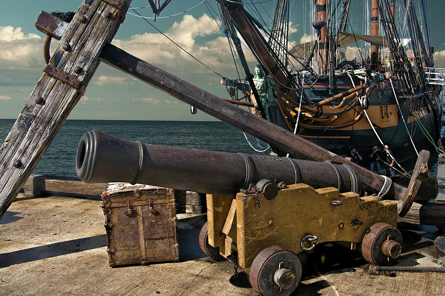 Cannon and Anchor by the Boat The Star of India Photograph by Randall Nyhof