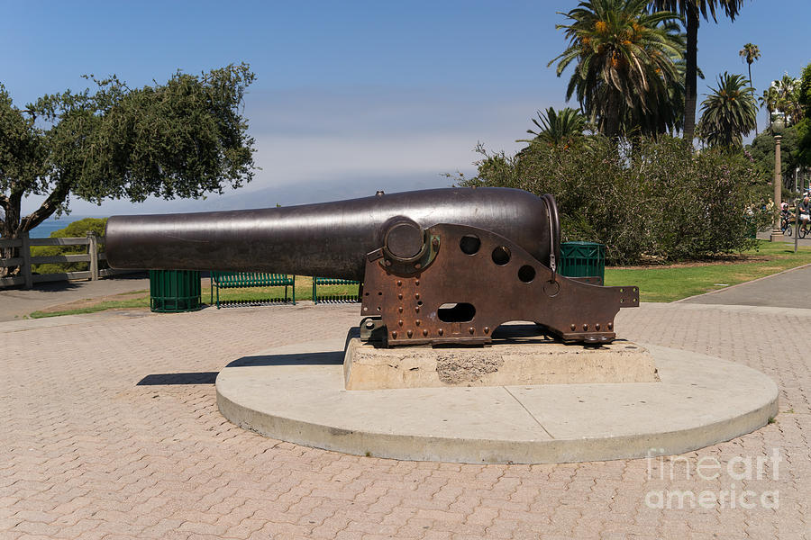 Cannon at Santa Monica Pier in Santa Monica California DSC3656 Photograph by Wingsdomain Art and Photography