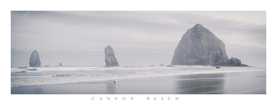 Cannon Beach Haystack Poster Photograph by Chad Tracy