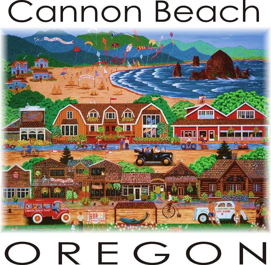 Cannon Beach Painting by Jennifer Lake