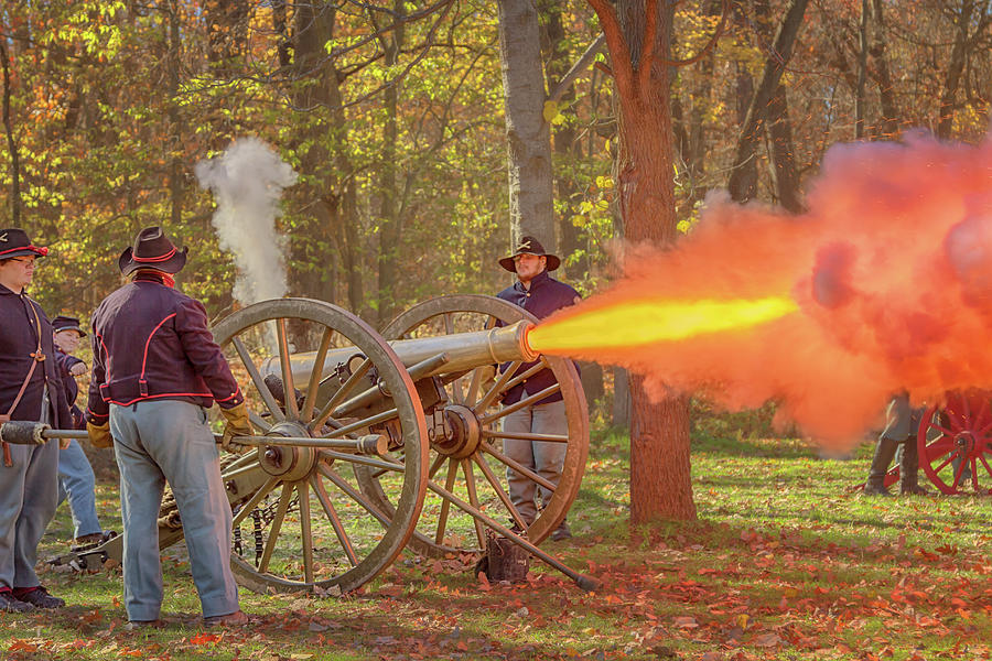 Cannon Fire Photograph by Susan Rissi Tregoning