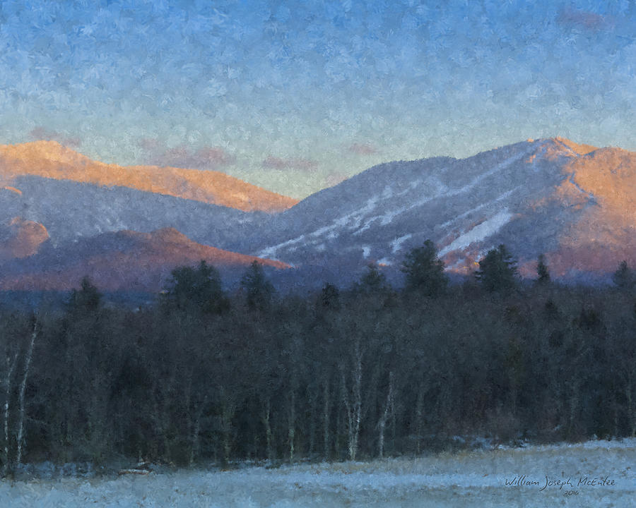 Cannon Mountain Vista Painting by Bill McEntee