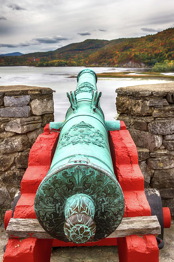 Cannon Over Lake Champlain Photograph by John Haldane