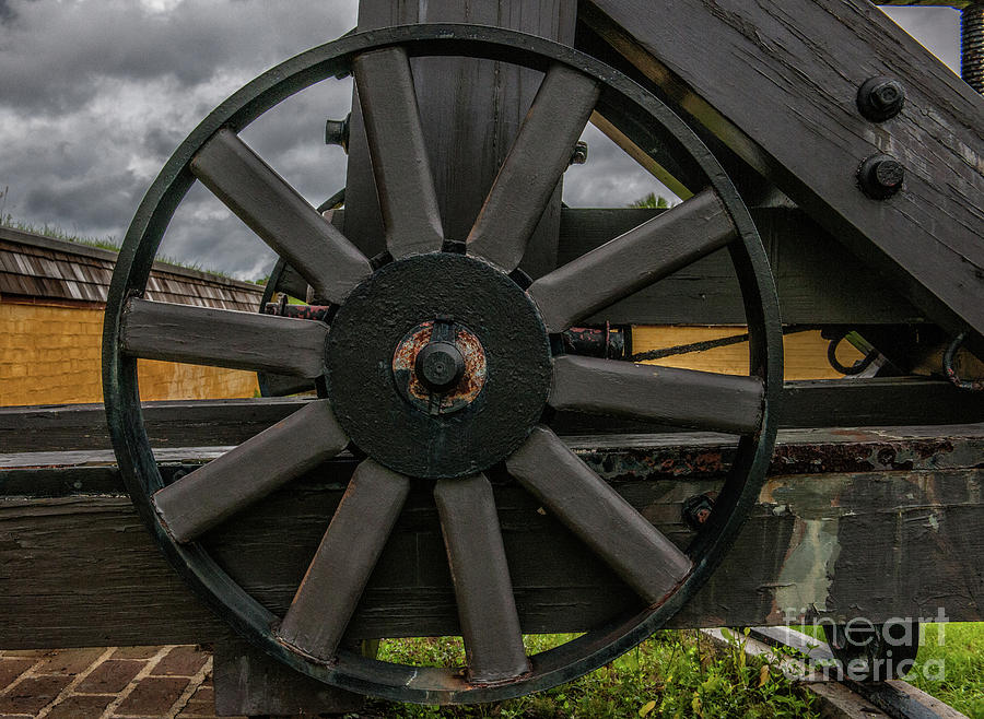 Cannon Wheel Photograph by Dale Powell