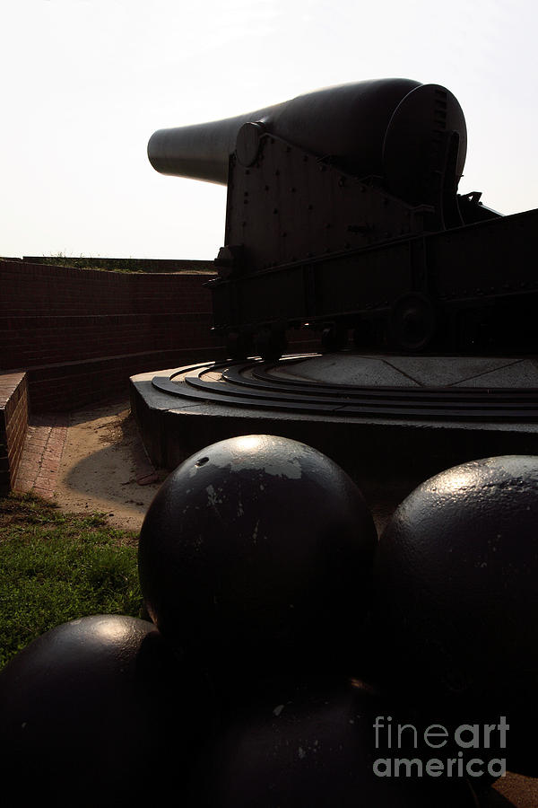 Cannons at Fort McHenry Photograph by William Kuta
