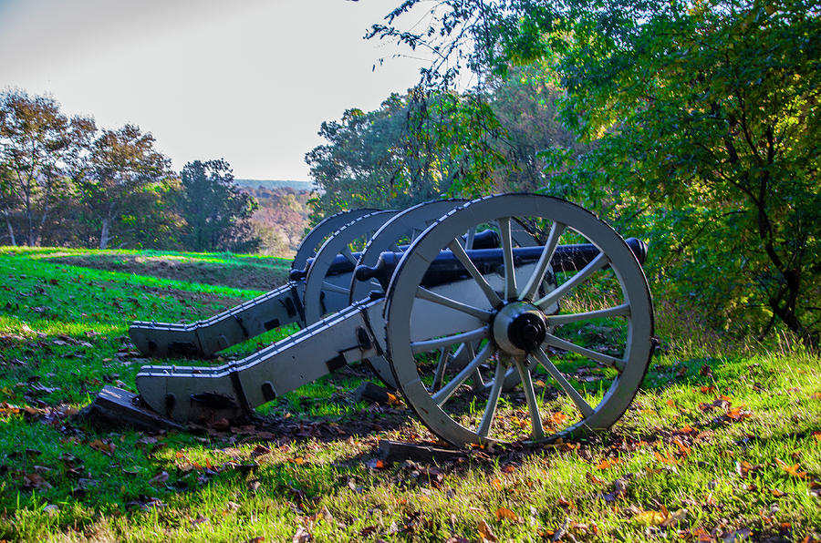 Cannons at Valley Forge Park Photograph by Bill Cannon