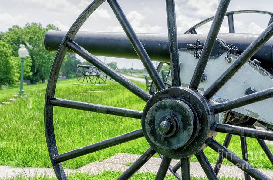 Cannons On The Levee Photograph