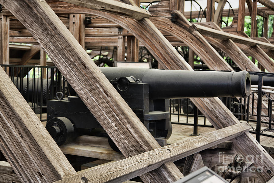 Cannons U.S.S Cairo River Gunboat Civil War  Photograph by Chuck Kuhn