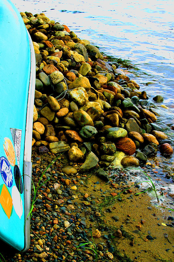 Canoe  and  Shore -  1 Photograph by William Meemken