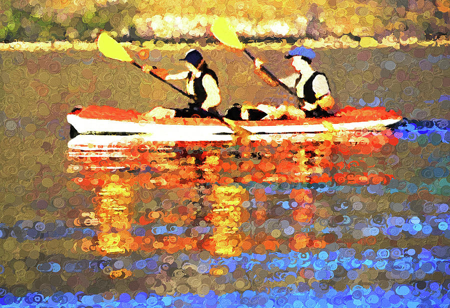 Canoe For Two Digital Art