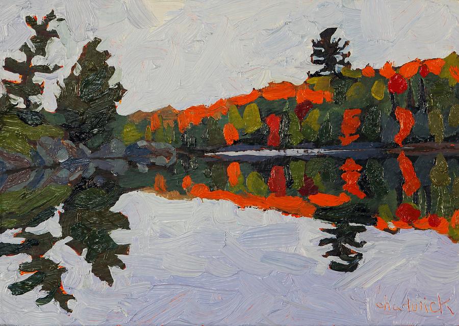 Canoe Lake Whites Painting by Phil Chadwick