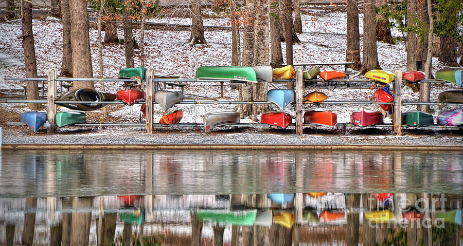 Canoe Reflections Photograph by Kerri Farley