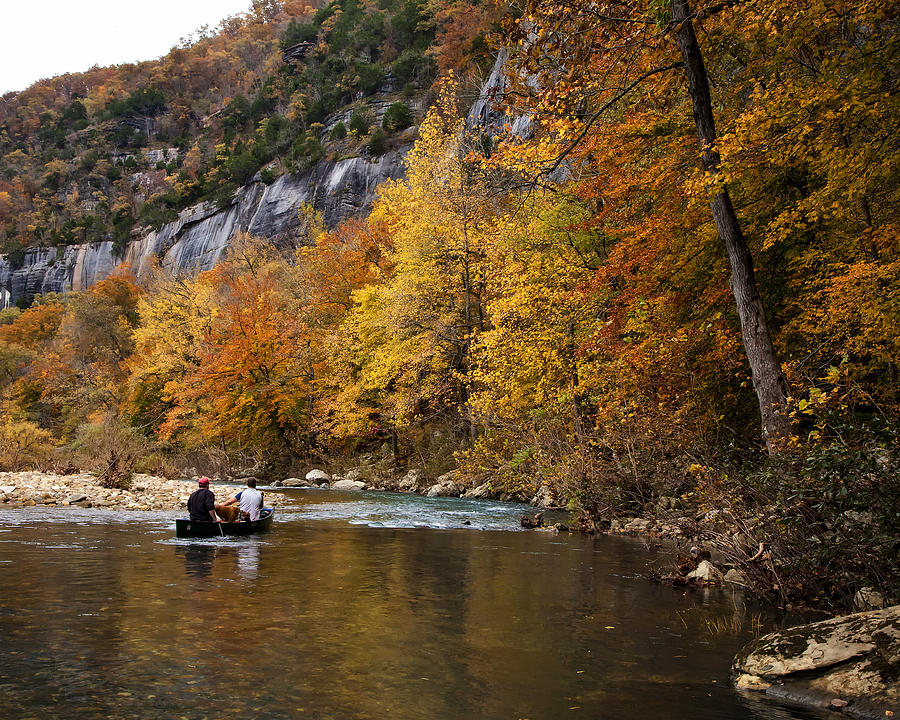 Canoeing the Buffalo River at Steel Creek Photograph by Michael Dougherty