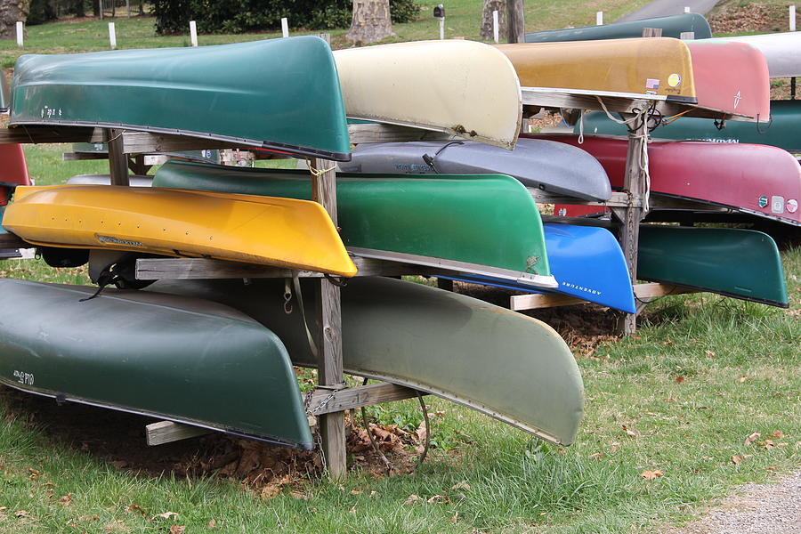 Canoes Photograph by Allen Nice-Webb