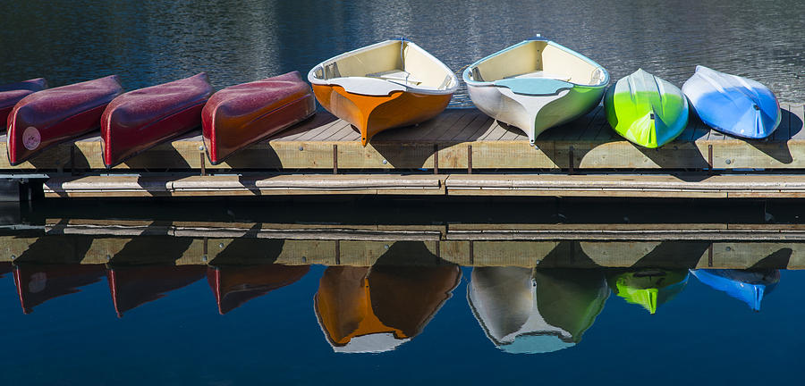 Boat Photograph - Canoes and Kayaks by Gary Lengyel