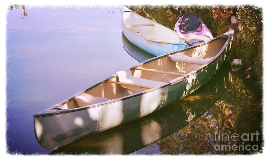 Boat Photograph - Canoes by Scott Parker
