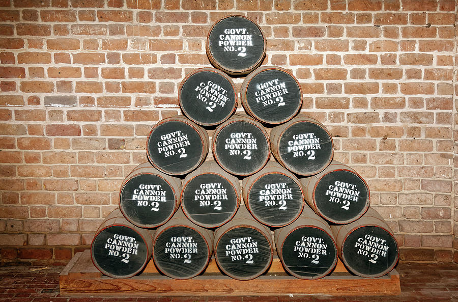 Canon Powder Barrels Photograph by Sally Weigand