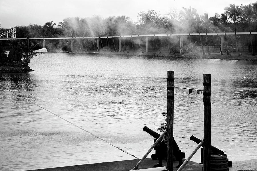 Canons And Smoke At Seaworld Photograph by Miroslava Jurcik