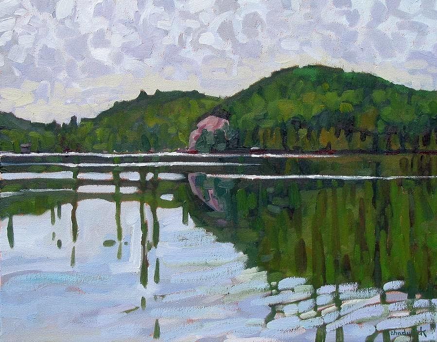 Canonto Southwest Shoreline Painting by Phil Chadwick