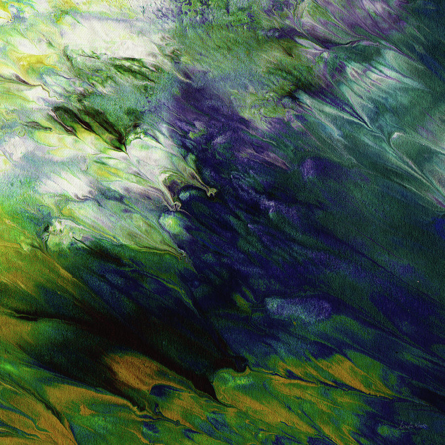 Abstract Mixed Media - Canopy 3- Art by Linda Woods by Linda Woods
