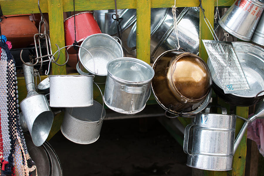 Pan Photograph - Cans and Pans by Totto Ponce