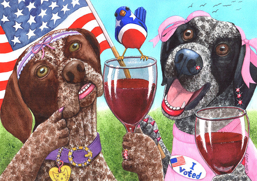 Cant be wining, if you dont vote Painting by Catherine G McElroy