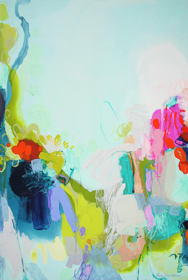 Abstract Painting - Cant You See by Claire Desjardins