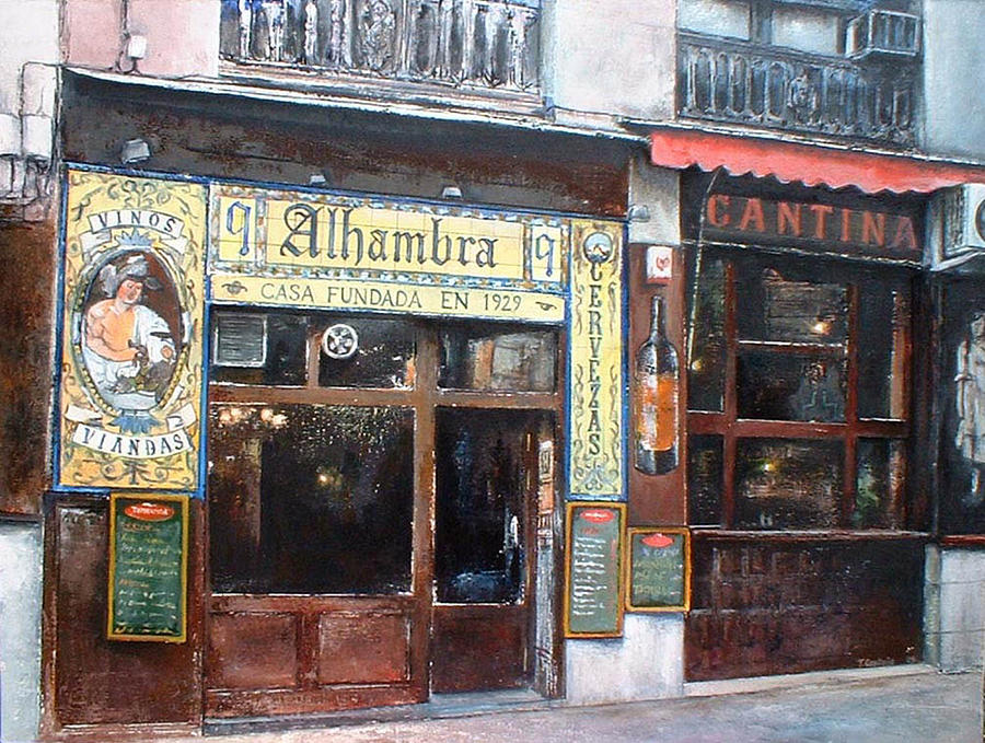 Alhambra Painting - Cantina Alhambra 1 by Tomas Castano