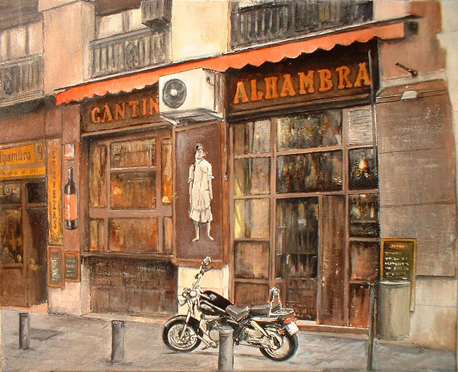 Cantina Alhambra Painting by Tomas Castano