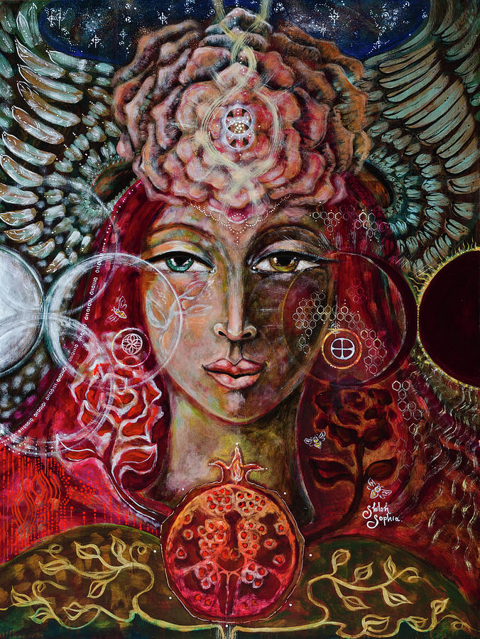 Divine Feminine Painting - Cantos for Reclamation by Shiloh Sophia McCloud