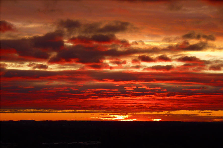 Sunset Photograph - Canvas by God by Tim Mattox