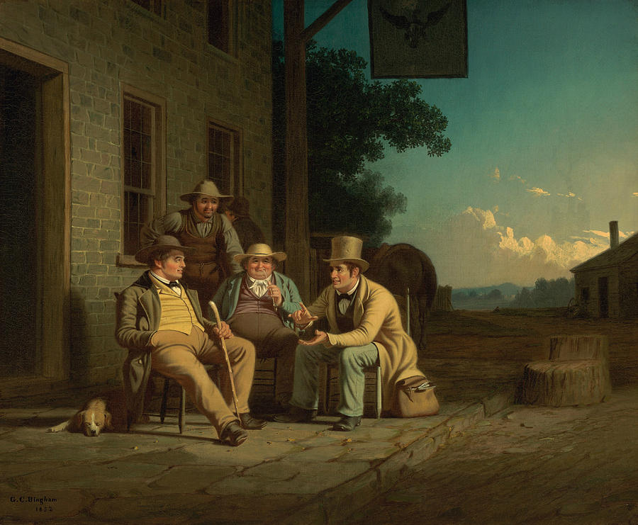Canvassing for a Vote Painting by George Caleb Bingham