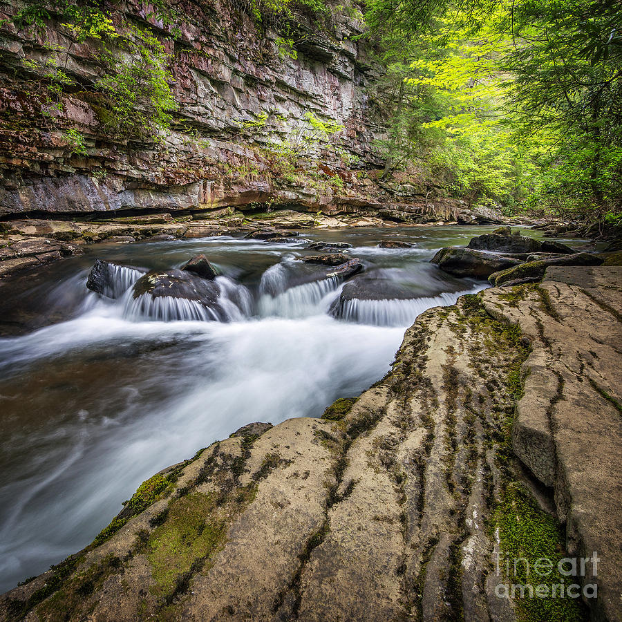 Spring Photograph - Canyon Cascades by Anthony Heflin