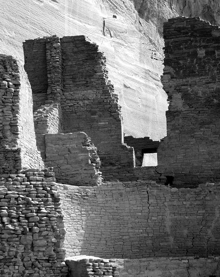 Canyon de Chelly White House Ruin 4bw Photograph by JustJeffAz Photography