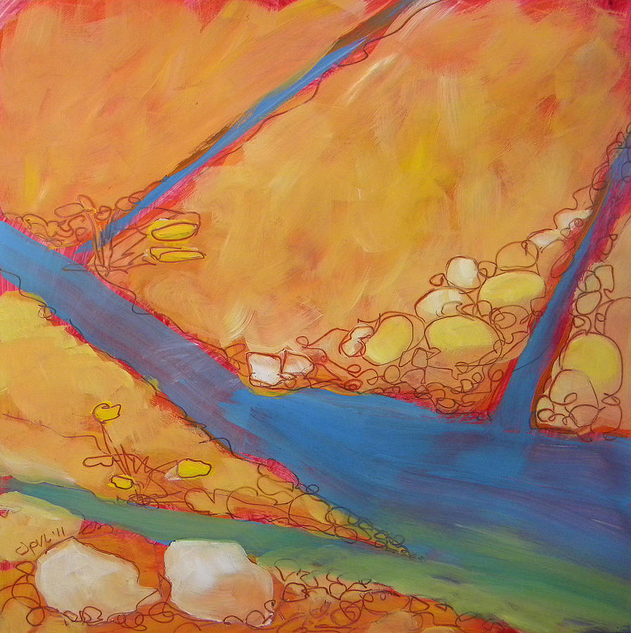 Desert Painting - Canyon Dreams 24 by Pam Van Londen