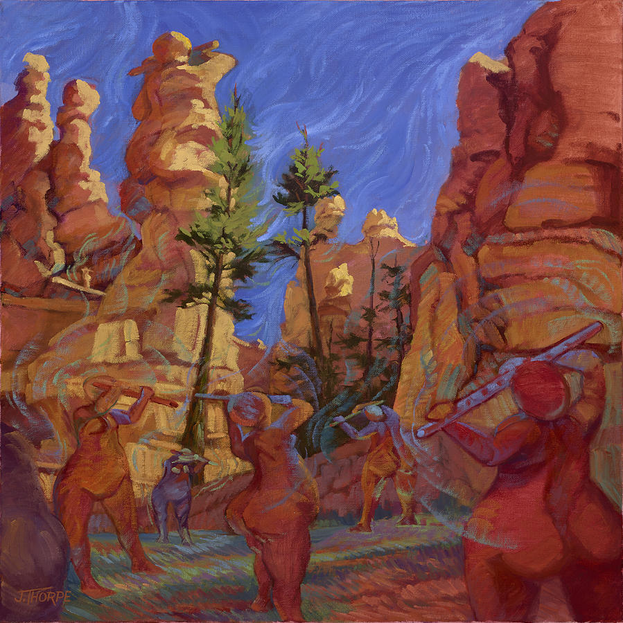 Canyon Echoes Painting by Jane Thorpe